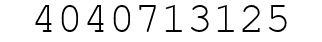 Number 4040713125.