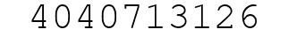 Number 4040713126.