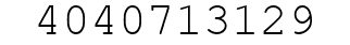 Number 4040713129.
