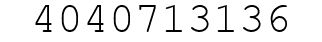Number 4040713136.