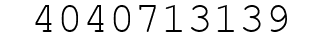 Number 4040713139.