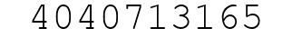 Number 4040713165.