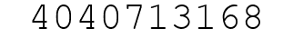 Number 4040713168.