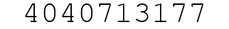 Number 4040713177.