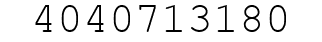 Number 4040713180.