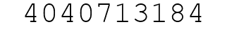 Number 4040713184.