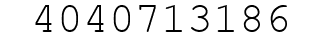 Number 4040713186.