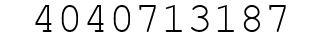 Number 4040713187.