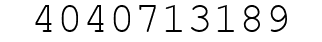 Number 4040713189.