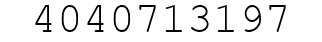 Number 4040713197.