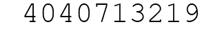 Number 4040713219.