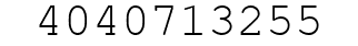 Number 4040713255.
