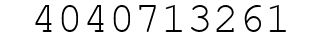 Number 4040713261.