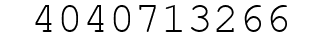 Number 4040713266.