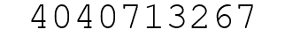 Number 4040713267.