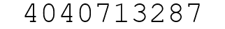 Number 4040713287.
