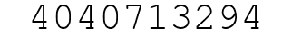 Number 4040713294.