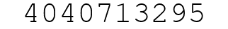 Number 4040713295.