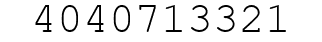 Number 4040713321.