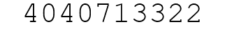 Number 4040713322.