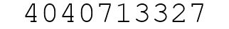 Number 4040713327.