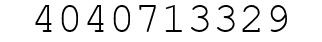 Number 4040713329.