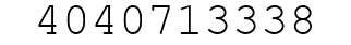 Number 4040713338.