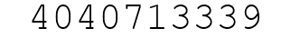 Number 4040713339.