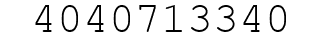 Number 4040713340.
