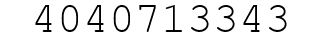 Number 4040713343.