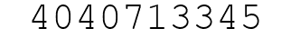 Number 4040713345.