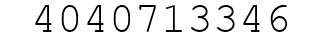 Number 4040713346.