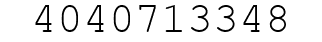 Number 4040713348.