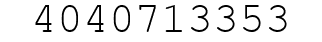 Number 4040713353.