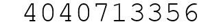 Number 4040713356.