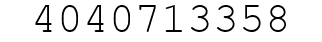 Number 4040713358.