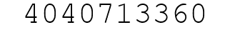 Number 4040713360.