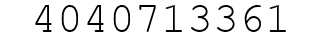 Number 4040713361.