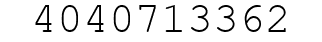 Number 4040713362.