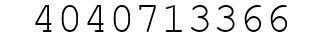 Number 4040713366.