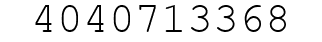 Number 4040713368.