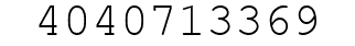 Number 4040713369.