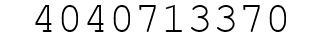 Number 4040713370.