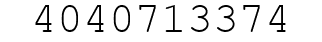 Number 4040713374.