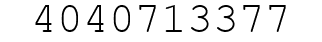 Number 4040713377.
