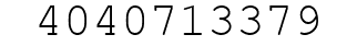 Number 4040713379.