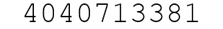 Number 4040713381.