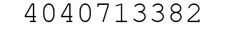 Number 4040713382.
