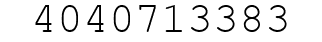 Number 4040713383.