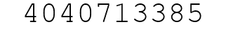 Number 4040713385.